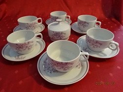 Raven House porcelain, teacup + saucer, all six pieces together. He has!