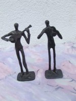 Bronz szobrok a zenészek
