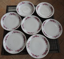 Plain rose pattern plate set