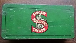 ANTIK Singer varrógép (fém) doboz