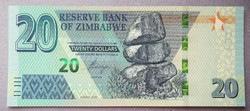 Zimbabwe 20 dollár 2020 UNC