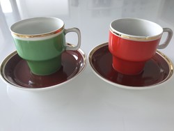 Retro hollóházi csészék párban