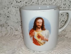 Régi Jézus szíve zarándokhelyi emlék bögre, csésze 63.