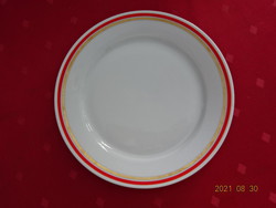 Alfö porcelain small plate, with a red and gold stripe on the edge, diameter 19 cm. He has!