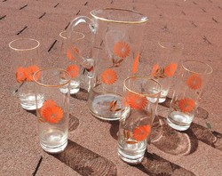 Retro jug with glasses - water / drink set