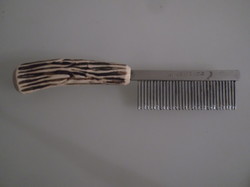 Bone handle - animal comb - old - Austrian - 17 x 4 cm - flawless