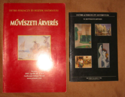 Detre-ferenczy antiques art auction catalogs 2 pcs
