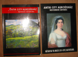Catalogs of antique city auction house works of art from Miklós ybl's legacy 2 pcs