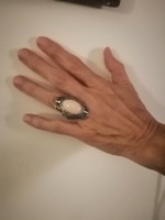 Brutál nagy antik ezüst gyűrű
