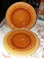 Borostyán színű Gránit tányérok