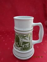 Great Plain porcelain beer mug with inscription. He has!