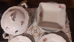 Zsolnay, rare flower pattern, serving bowl, rectangular