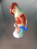 Iparművészeti kerámia Papagáj figura