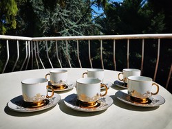 Hollóházi ANTIQUE EPIAG COFFEE SET