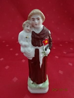 Porcelain figurine, holy antal with the child Jesus, height 12.5 cm. He has!