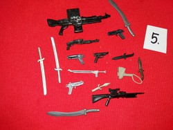 Soldier, warrior action g.I joe star wars and other figures weapon pack in one according to pictures 5