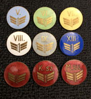 Railway enamel badges