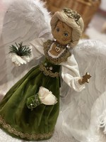Beautiful angel top decoration needlework in beautiful dress