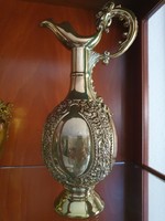 Rare zsolnay eosin decanter in cast gold color