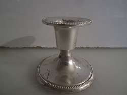 Candle holder - silver-plated - marked - English - 6.5 x 5.5 cm - thick material - flawless