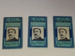 Vintage Blaue Gillette Borotvapengék