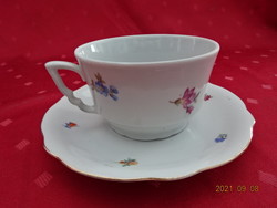 Zsolnay porcelain, antique, teacup with shield seal, elf ear + placemat. He has!