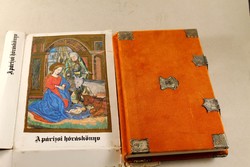 Párizsi hórás könyv szép bársony kötésben eredeti dobozával 495