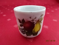 Great Plain porcelain heap, fruit pattern, height 4 cm. He has!