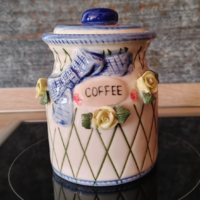 Beautiful hand painted porcelain rose motif coffee cup cappuccino container