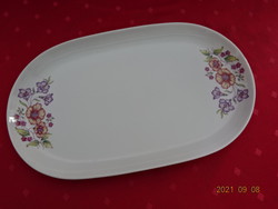 Lowland porcelain meat bowl with purple and yellow flower pattern. He has!