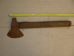 Antique wood carving ax