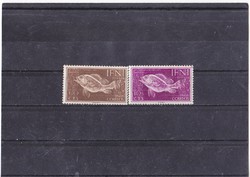 Ifni commemorative stamp + half-postage stamp pair 1953