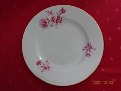 Drasche porcelain flat plate with pink flowers, diameter 23.8 cm. He has!