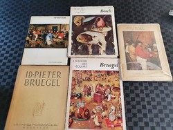Művészeti könyvek 5 db Bosch, Bruegel