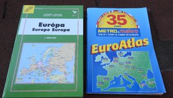 Europe car atlas 33 city maps - route planner map + gift euroatlas