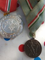 Old Hungarian sports medal for sale! 2 pcs