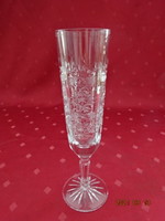 Lead crystal champagne glass, height 19 cm. He has!