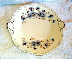 Zsolnay búzavirág mintás süteményes tányér