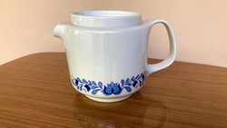 Alföldi vitrin teás kék magyaros kanna kávés kancsó kiöntő hővédő fedővel