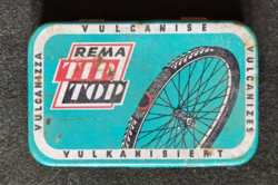 Old rema tip top bicycle rubber glue metal box