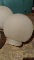 Retro tejüveg gömb alakú, menetes lámpa bura  5 db