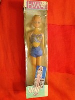 1990-s évek Steffi Love játék Barbie szerű baba SIMBA Hawai baba bontatlan dobozával 1