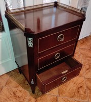 Empire antique smizette, chest of drawers comodino, 1800s antique piece