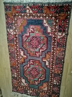 170 x 90 cm antik Nomád kézi csomozasu szőnyeg eladó