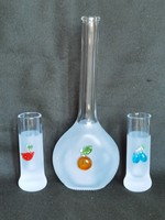 I discounted it!!! Beautiful, handcrafted glass brandy set