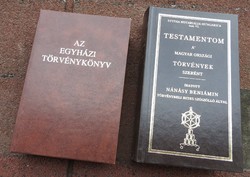 Az egyházi törvénykönyv - TESTAMENTOM a magyarországi TÖRVÉNYEK szerént