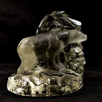 Sea kosta sweden - swedish craftsman modern glass polar bear sculpture - sculpture!