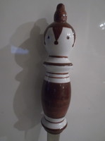 Spoon - 27 cm - marked - porcelain handle - German - flawless