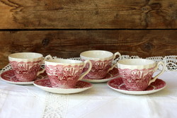 Avon Cottage teás szettek, "postakocsis" csészével, 4 szett, külön-külön is