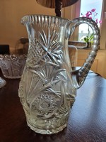 Lead crystal jug, about 1 liter